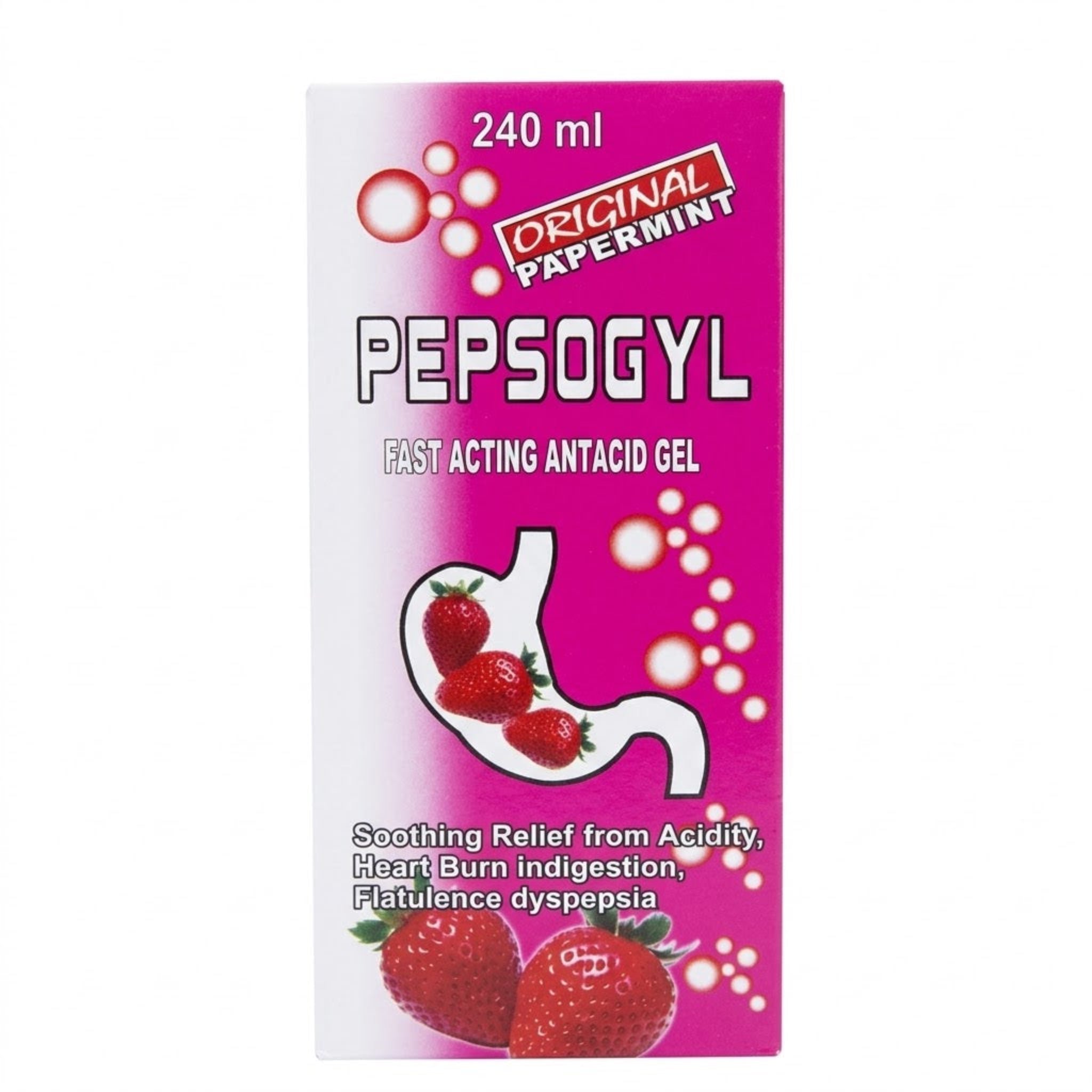 PEPSOGYL (Fast Acting Antacid Gel).