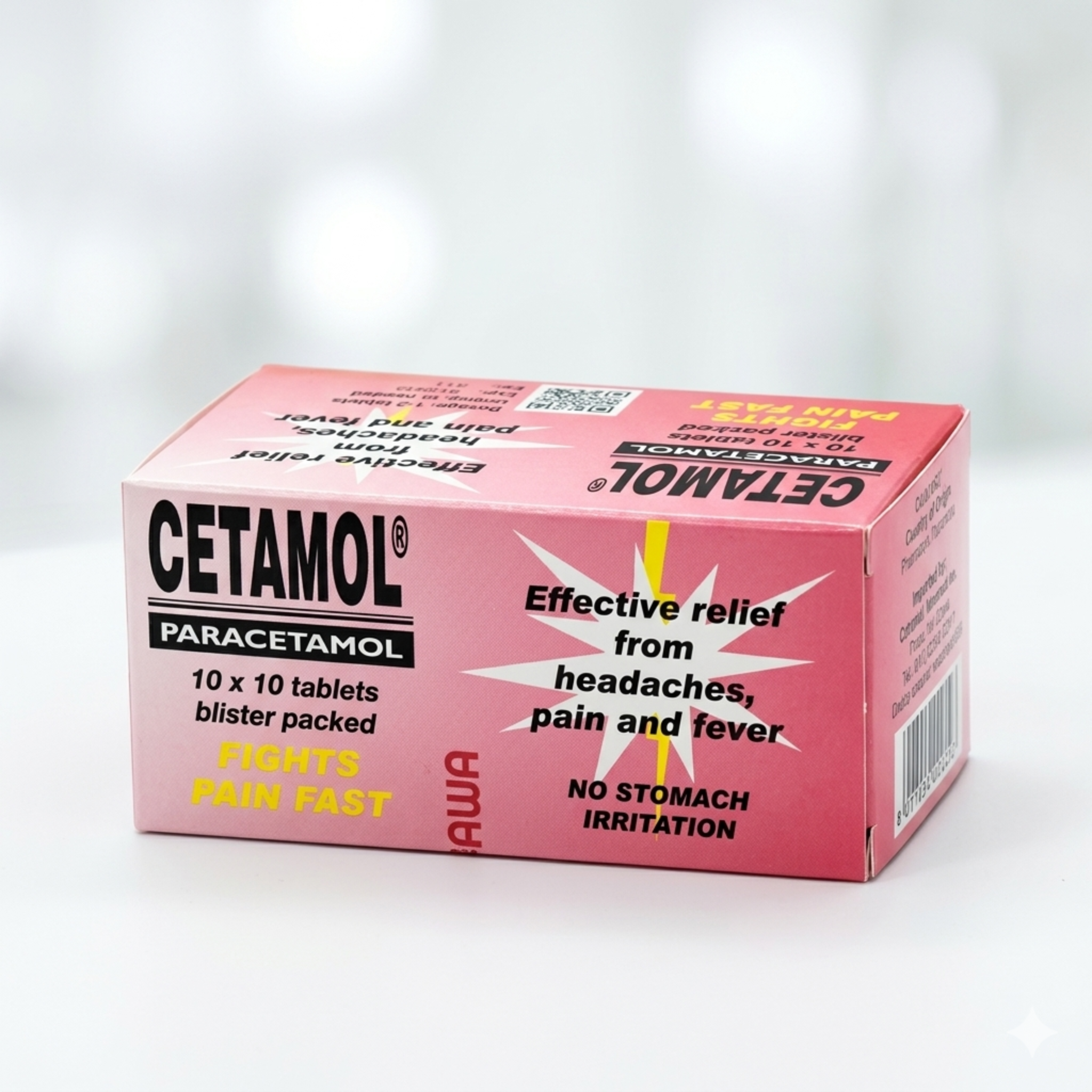 Cetamol Paracetamol (10 x 10 Tablets) –
