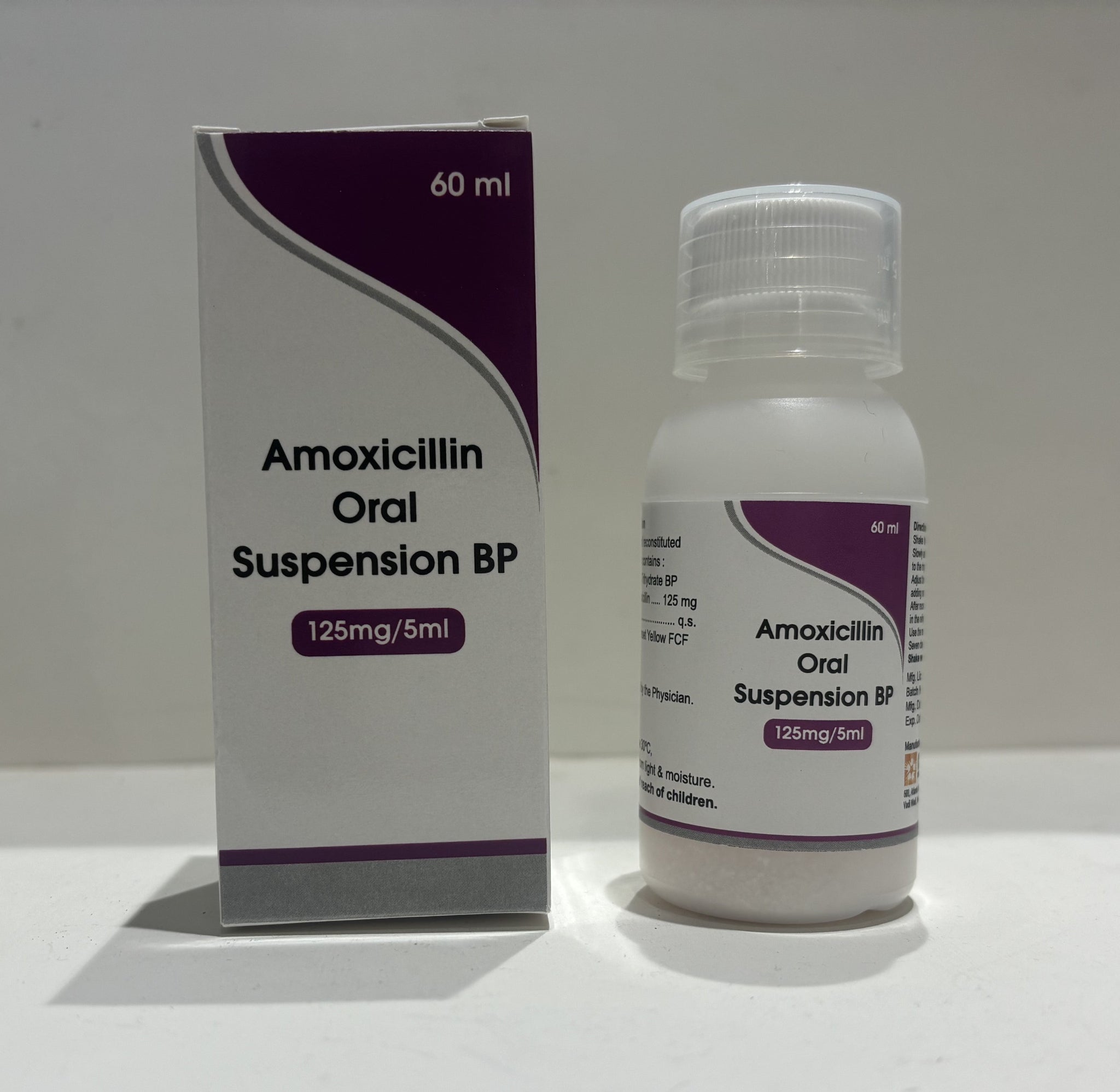 Amoxicillin Oral Suspension BP (125mg/5ml)
