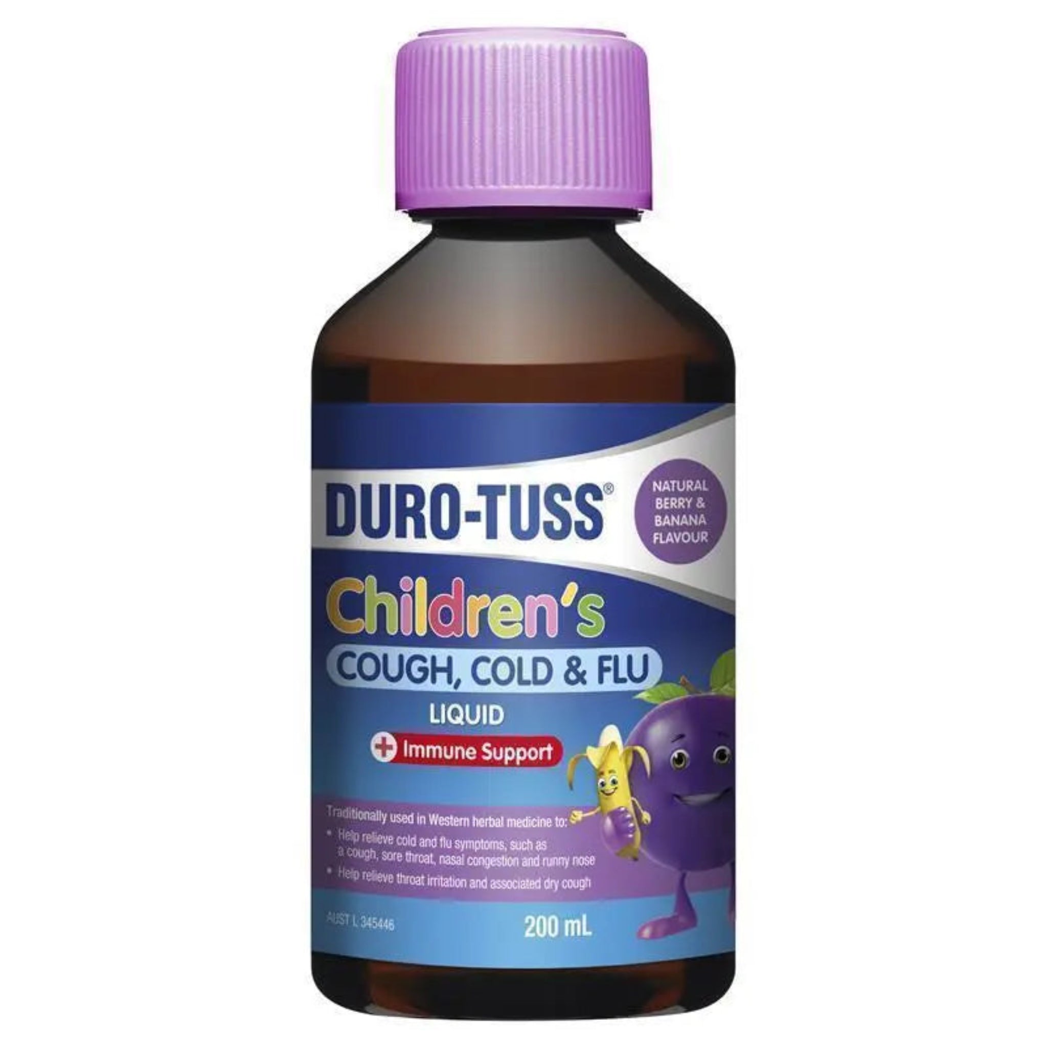 Daawada hargabka iyo qufaca ee caruurta 200ml